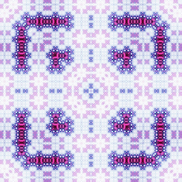 Geometryczny wzór haftu